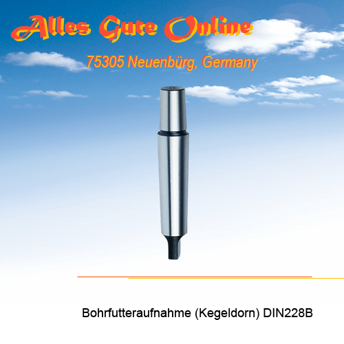 Bohrfutteraufnahme DIN228B MK2 (NEU) B10, B12