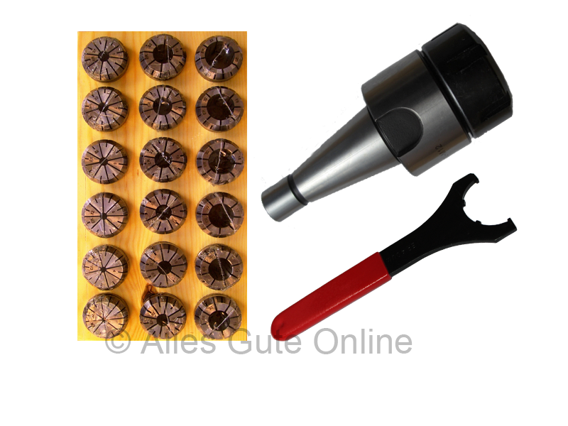 Spannzangenfutter DIN2080 SK40 ER32+ER32Satz HL 18Stck.+Schluessel UM