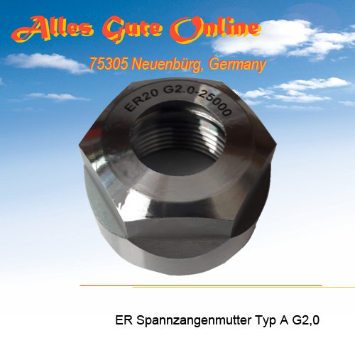 Spannzangenmutter ER11 4008E Typ A (G2.0/25000)