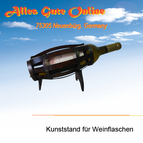 Metallweinständer von Hand gefertigt (#9718)