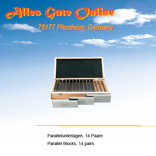 2x14PCs PB150-4, 200 x 10mm, PrÀzision Parallelunterlagen