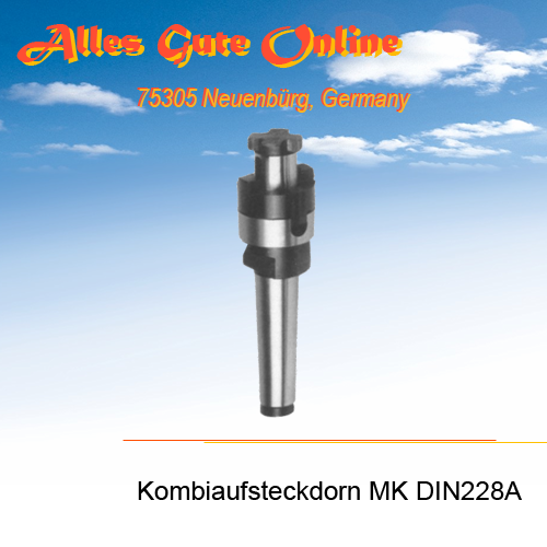 MK3 M12 DIN228A, d = 40,0mm, Kombi-Fräseraufsteckdorn