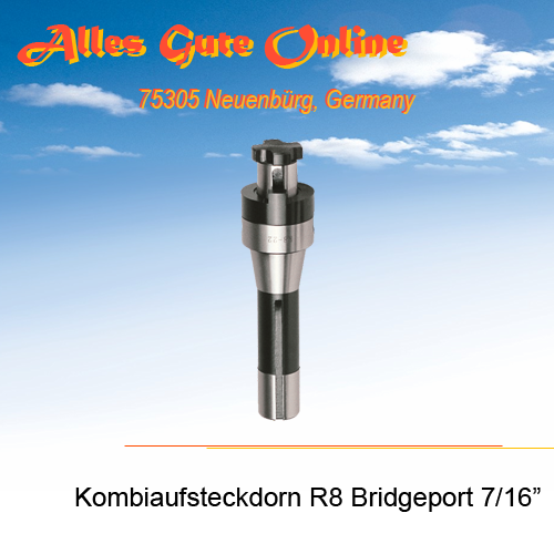 R8 Bridgeport 7/16", d = 16,0mm, Kombi-Fräseraufsteckdorn