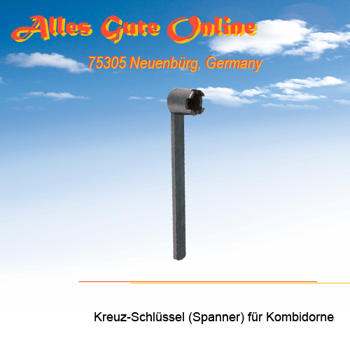 Kreuzschlüssel für Kombi-Aufsteckdorn 40mm