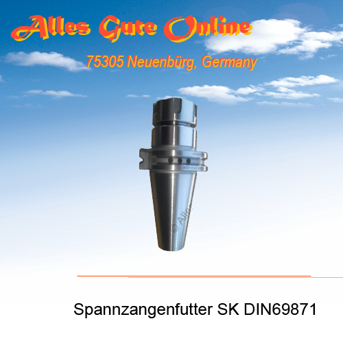 DIN69871 SK40 M16 ER25 430E G2,0/25.000, Spannzangenfutter