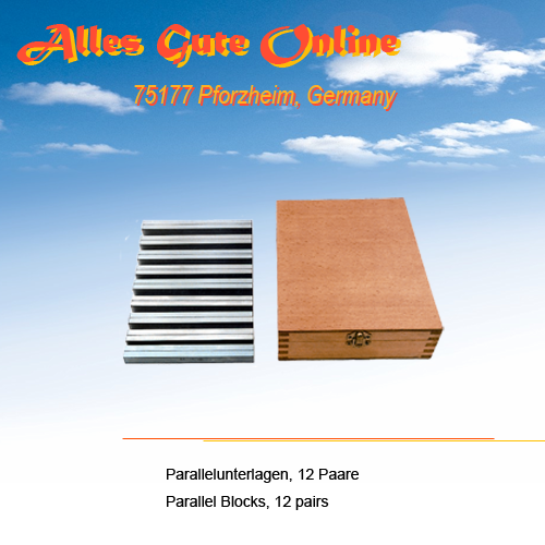 2x12PCs PB155-2, 150 x 10mm, Präzision Parallelunterlagen