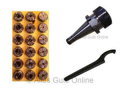 Spannzangenfutter DIN2080 SK30 ER32 + ER32Satz 18PCs HL + Schlüssel H