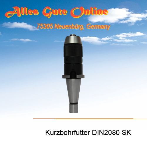 CNC Bohrfutter DIN2080 SK30 M12 1,0-13mm