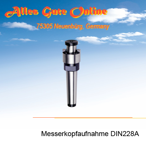 MK2 M10 DIN228A, D = 27,0mm, Messerkopfaufnahme