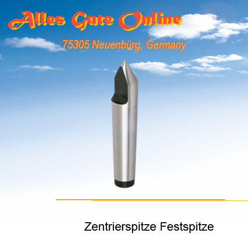 MK2, DH2, Feste Zentrierspitze DIN806, halbe Werkzeugstahl-Einsatz