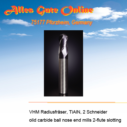 DS-045-050-2FB, VHM Radiusfräser, TiAlN