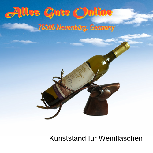 Metallweinständer von Hand gefertigt (#9327)