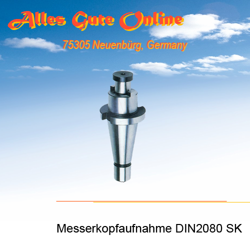 DIN2080 SK30, D = 27,0mm, Messerkopfaufnahme