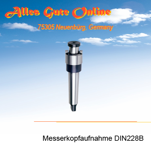 MK2 DIN228B, D = 16,0mm, Messerkopfaufnahme