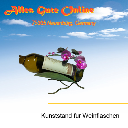 Metallweinständer von Hand gefertigt (#9516)