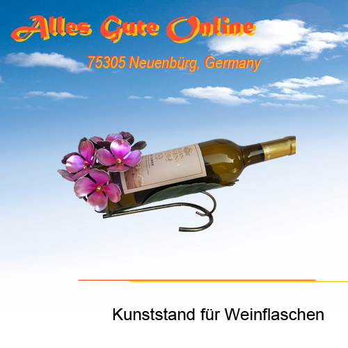 Metallweinständer von Hand gefertigt (#9517)