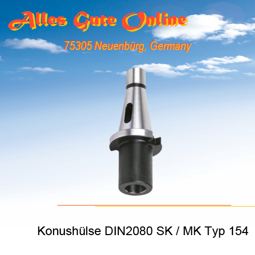 Typ 154 DIN2080 SK40 M16 zu MK3 mit Austreiblappen