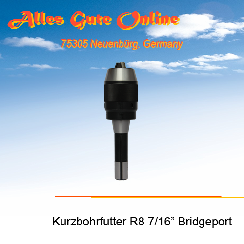CNC Bohrfutter R8 Bridgeport 7/16-20UNF 1,0-13mm