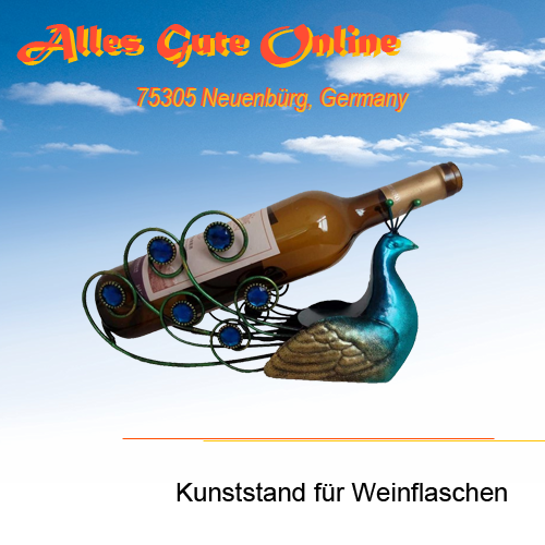 Metallweinständer von Hand gefertigt (#9319)