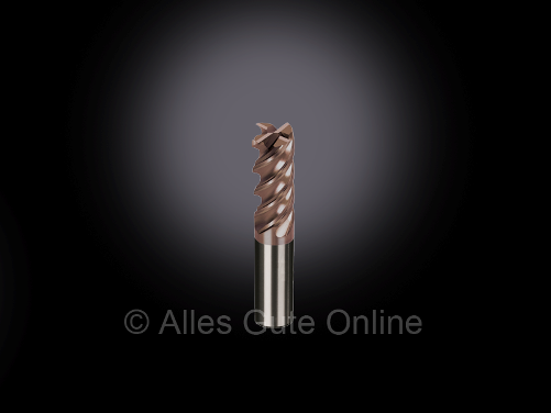 DS-100-100-4FHE, VHM hocheffizienter Schaftfräser, Multifuntionen, 4 Schneider