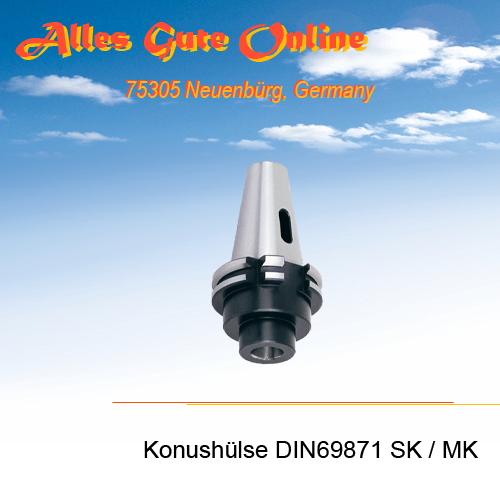 DIN69871 SK30 M12 G6,3/12.000 zu MK1 mit Austreiblappen